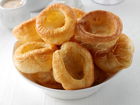 A bowl of Yorkshire puddings