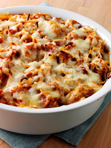 Chicken spaghetti bake