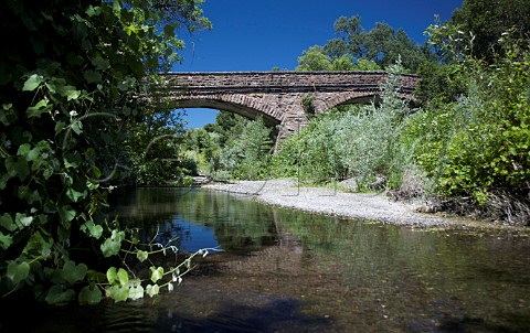 Pope Street Bridge 1894 over the Napa River near the Silverado Trail  Saint Helena Napa Valley California