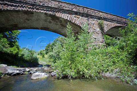 Pope Street Bridge 1894 over the Napa River near the Silverado Trail  Saint Helena Napa Valley California