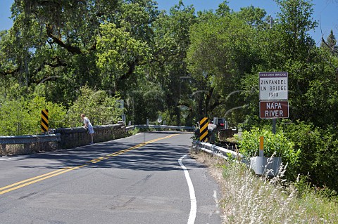 Zinfandel Lane Bridge 1913 over the Napa River near the Silverado Trail  Saint Helena Napa Valley California