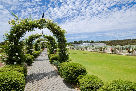 Garden and vineyard of Voyager Estate Margaret River Western Australia