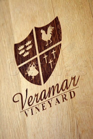 American oak barrel in winery of Veramar Berryville Virginia USA  Shenandoah Valley AVA