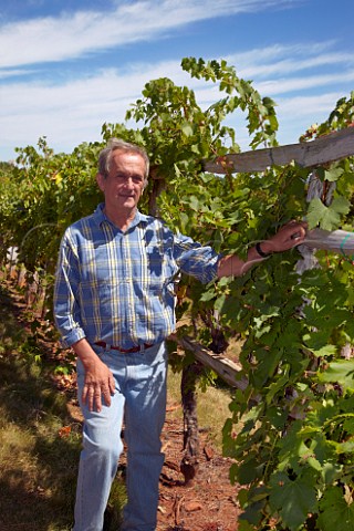 Gabriele Rausse in the restored Thomas Jefferson vineyard at Monticello Virginia USA