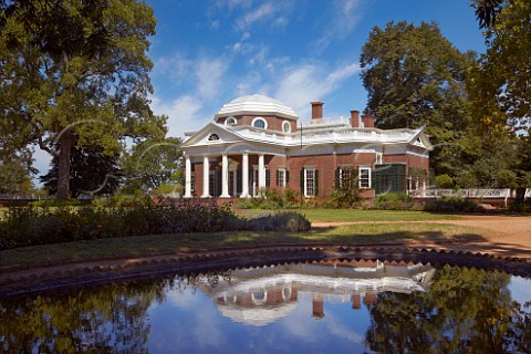 The Thomas Jefferson house at Monticello Virginia USA