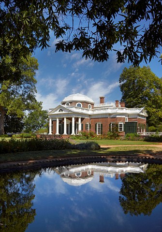 The Thomas Jefferson house at Monticello Virginia USA