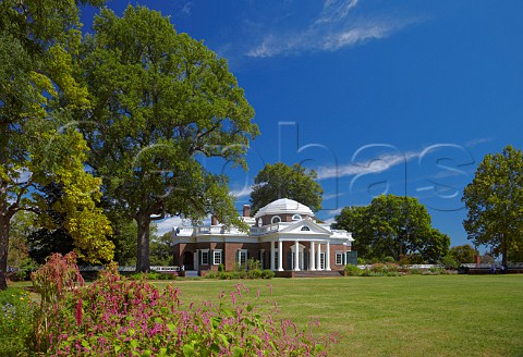 The Thomas Jefferson house at Monticello Virginia USA
