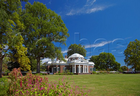 The Thomas Jefferson house at Monticello Virginia USA