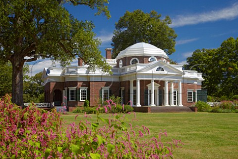 The Thomas Jefferson house at Monticello Virginia USA