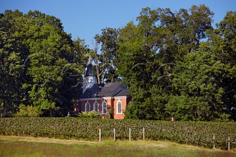 Church of St John the Baptist of the Woods amidst the Trump Estate vineyards near Charlottesville Virginia USA  Monticello AVA
