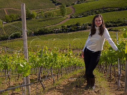 Andrea Leon winemaker of Lapostolle Collection in Carmenre vineyard Apalta Chile Colchagua Valley