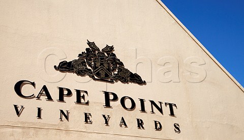 Sign on winery of Cape Point Vineyards Noordhoek Western Cape South Africa  Cape Point