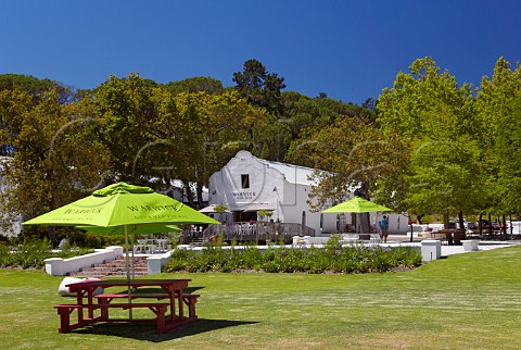 Winery tasting room and picnic garden of Warwick Estate Stellenbosch Western Cape South Africa  SimonsbergStellenbosch