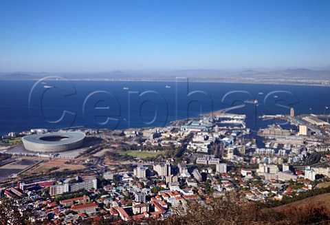 Cape Town Stadium and the VA Waterfront Cape Town Western Cape   South Africa