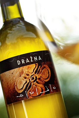 Bottle of Drazna from Cotar Gorjansko Komen Slovenia   Kras