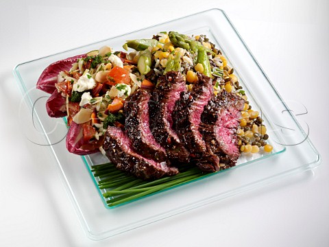 Beef and salad lunchbox