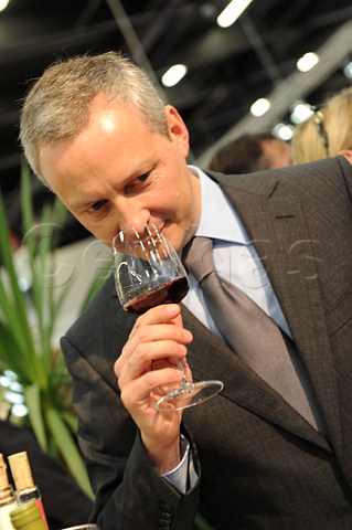 Bruno Le Maire Minister of Food Agriculture and Fisheries at Vinexpo 2011  Bordeaux France