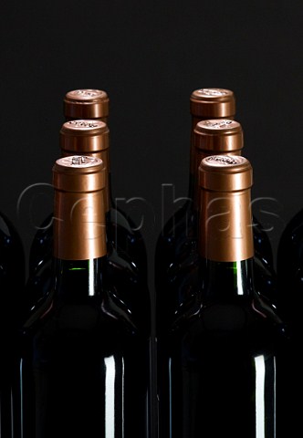 Six bottles of Bordeaux wine