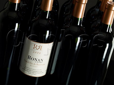 Bottles of Ronan 2009 from Chteau Clinet  Bordeaux France