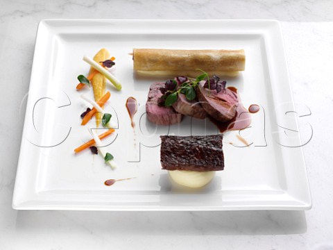 gourmet beef meal by Andy Taylor of Taylormade food