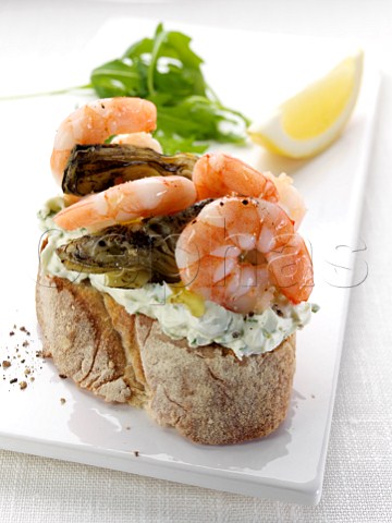 King Prawn Bruschetta