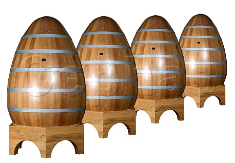 Egg shaped oak cuves of Brive Tonneliers Franois Frres BrivelaGaillarde Corrze France