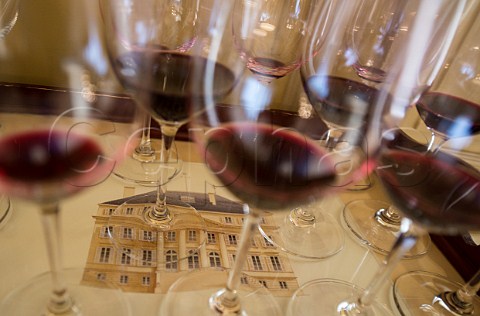 En Primeur tasting of the 2011 vintage at Chteau Margaux  Bordeaux France
