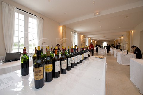 En Primeur tasting of the 2011 vintage held at Chteau Dauzac Margaux France  Bordeaux