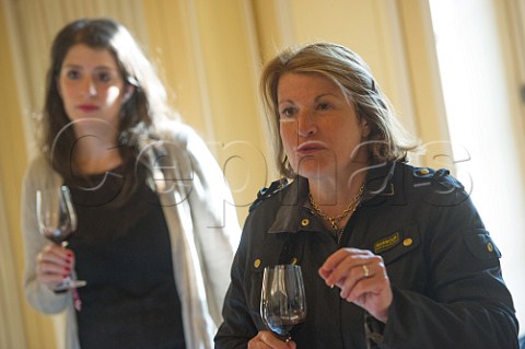 Corinne Mentzelopoulos and her daughter Alexandra Chteau Margaux Margaux France  Bordeaux