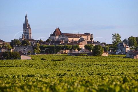Stmilion viewed over vineyard of Chteau Soutard  Gironde France  Saintmilion  Bordeaux