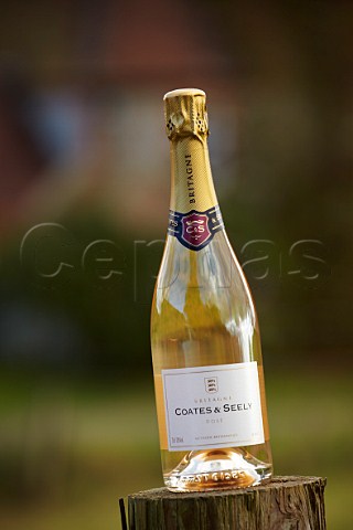 Bottle of Britagne Ros sparkling wine of Coates  Seely The Wooldings Whitchurch Hampshire England