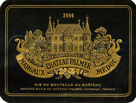 Label of Chteau Palmer 2006  Margaux  Mdoc