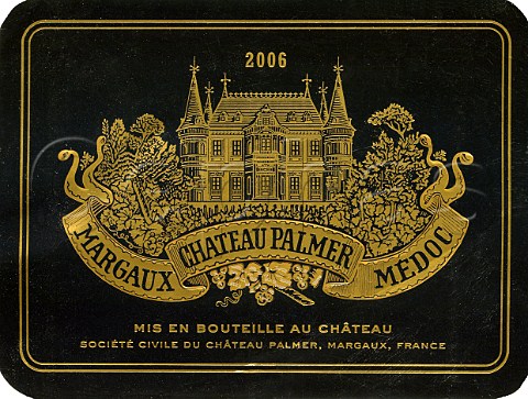Label of Chteau Palmer 2006  Margaux  Mdoc