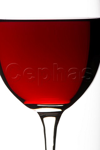 Glass of Bordeaux red wine