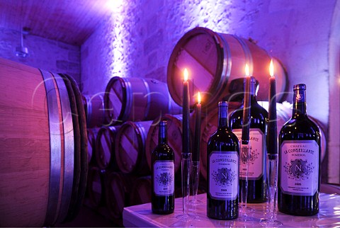 Wines served at the inauguration of the new chai at  Chteau la Conseillante Pomerol Gironde France  Bordeaux