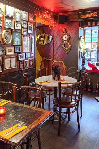 Interior of 1780 Restaurant formerly The Bad Ass Caf and Bistro Rose Street Edinburgh Scotland