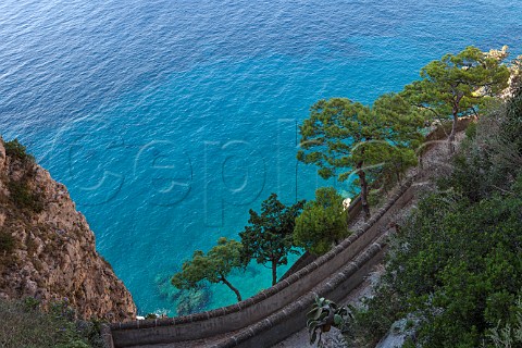 Via Krupp on the Isle of Capri Campania Italy