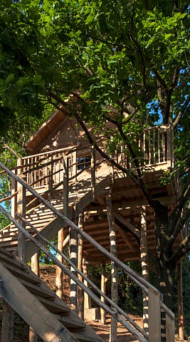 The Tree House of Il Giardino dei Semplici Manta Piemonte Italy