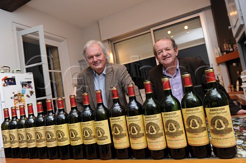 Hubert de Bouard de Laforest and JeanBernard Grenier of Chteau Anglus Saintmilion Gironde France   Stmilion  Bordeaux