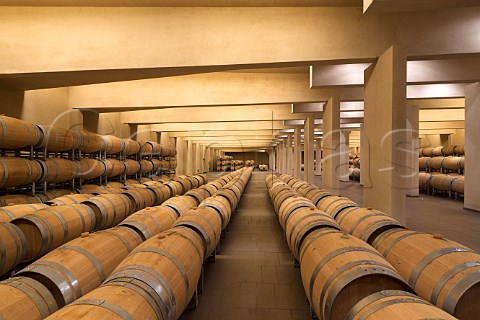 Barrel cellar of Antinoris Castello Della Sala Sala Umbria Italy
