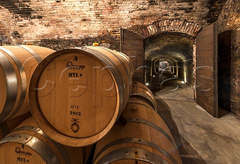 Barrel cellar of Antinoris Castello Della Sala Sala Umbria Italy