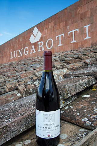 Bottle of Rubesco Riserva of Lungarotti  Torgiano Umbria Italy