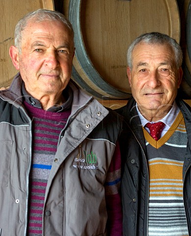 Orazio Rillo left and his winemaker Angelo Pizzi of Fontanavecchia Torrecuso  Campania Italy Aglianico del Taburno