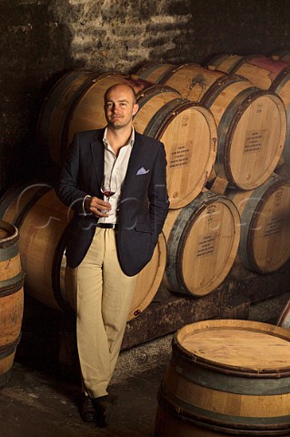 Erwan Faiveley in barrel cellar of Domaine Faiveley NuitsStGeorges Cte dOr France