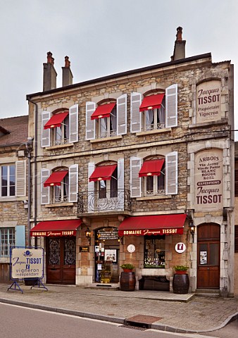 Wine shop of Domaine Jacques Tissot in Arbois Jura France