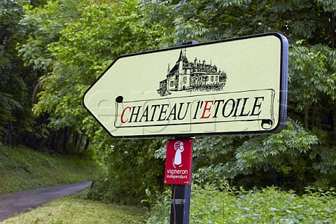 Sign to Chteau ltoile LEtoile Jura France  Ltoile