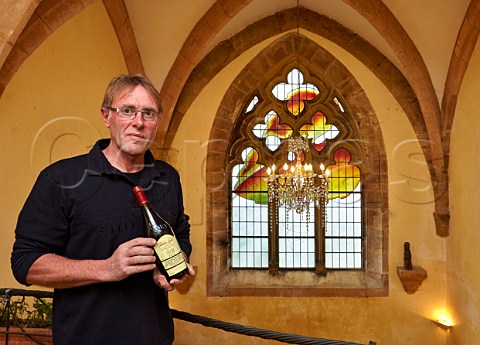 Frdric Lornet in his winery the former Cistercian LAbbaye de Genne  MontignylsArsures Jura France Arbois