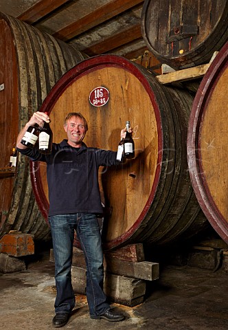 Frdric Lornet in his winery the former Cistercian LAbbaye de Genne  MontignylsArsures Jura France Arbois