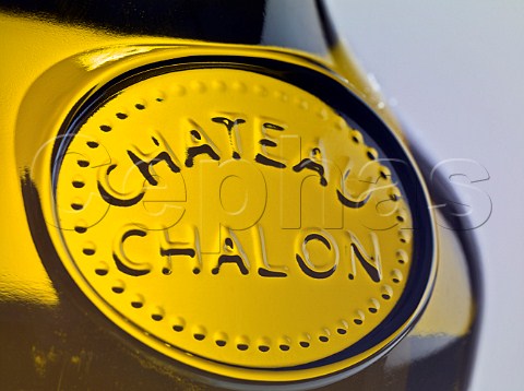 Embossed glass on clavelin of ChteauChalon Jura France