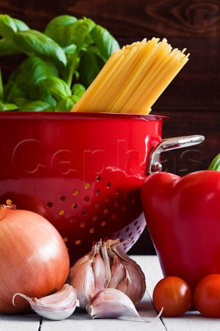 Vegetables and pasta